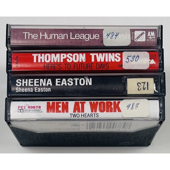 1980s Pop Rock CASSETTE Lot 4 - Human League Men At Work Thompson Twins Sheena - Picture 2 of 5